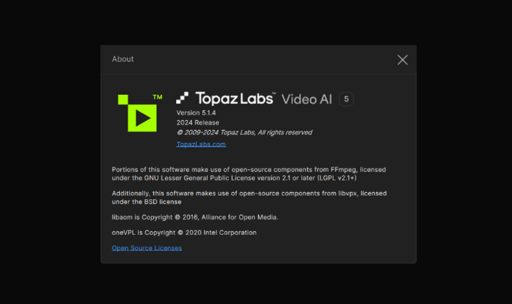 Topaz Video AI 5.1.4