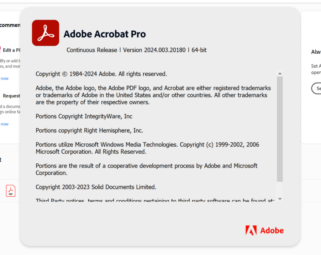 Adobe Acrobat Pro 2024